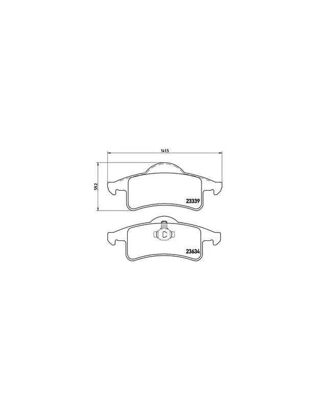 Mayoreo PASTILLA DE FRENO P37006 BREMBO - JEEP WAGONEER (XJ) - Eje trasero