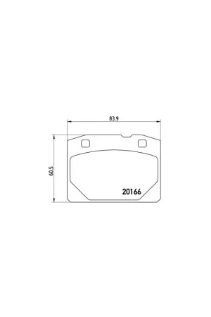 Precio Rebajado PASTILLA DE FRENO P41001 BREMBO - LADA RIVA (2105) - Eje delantero