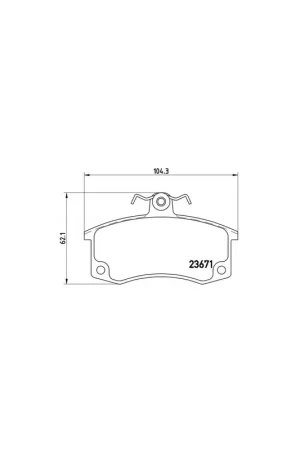Tendencia PASTILLA DE FRENO P41004 BREMBO - LADA CARLOTA (2108, 2109, 2115) - Eje delantero