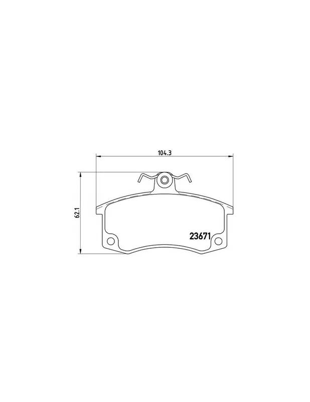Gran Oferta PASTILLA DE FRENO P41004 BREMBO - LADA SABLE (21099) - Eje delantero