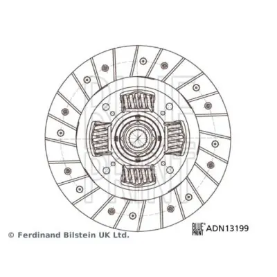 Disco de embrague BLUEPRINT ADN13199 Marca Reconocida