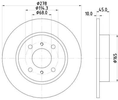 Comprar En Línea Disco de freno HELLA 8DD 355 110-661