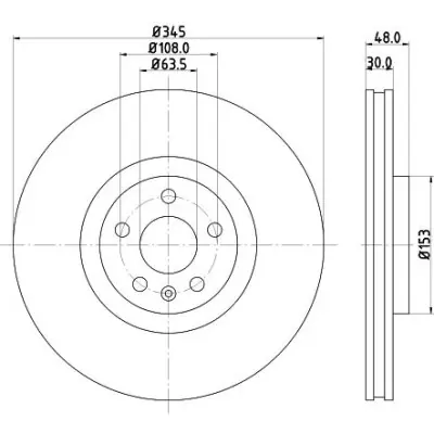 Disco de freno HELLA 8DD 355 126-371 HELLA 8DD 355 126-371 Original