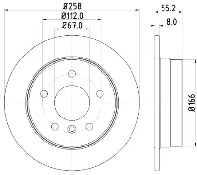 Oferta Disco de freno HELLA 8DD 355 106-951