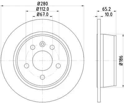 Precio De Oferta Disco de freno HELLA 8DD 355 104-541 HELLA 8DD 355 104-541