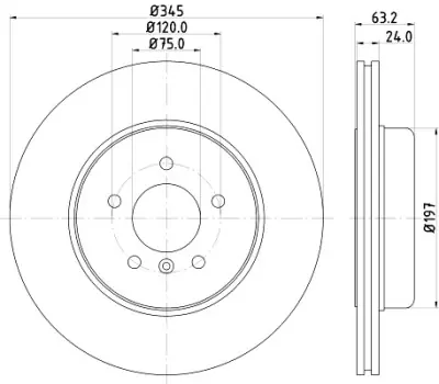 Oferta Flash Disco de freno HELLA 8DD 355 119-341