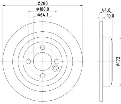 Comprar En Línea Disco de freno HELLA 8DD 355 122-971