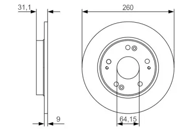 Juego de 2 discos de freno BOSCH 0 986 479 V21 Stock Limitado