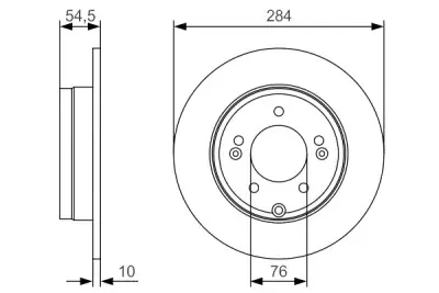 Juego de 2 discos de freno BOSCH 0 986 479 T49 (Sustituye a 0 986 T15 312) Oferta Limitada