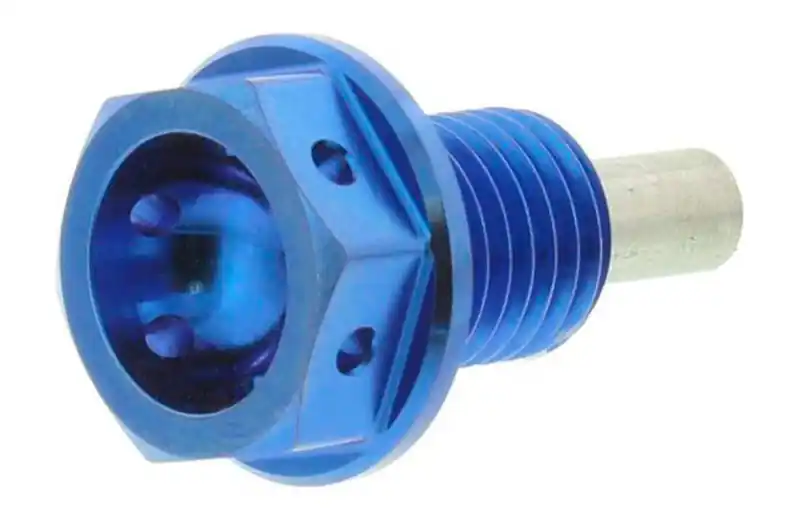 Profesional Tornillo de vaciado de aceite Pro Bolt M12x1.50 15mm Titanio Azul