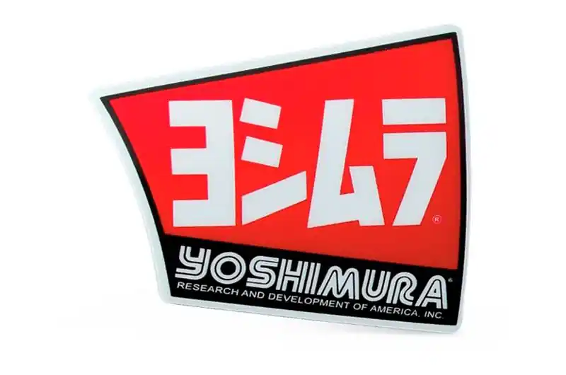 Placa logo de silenciador Yoshimura USA RS4 Profesional