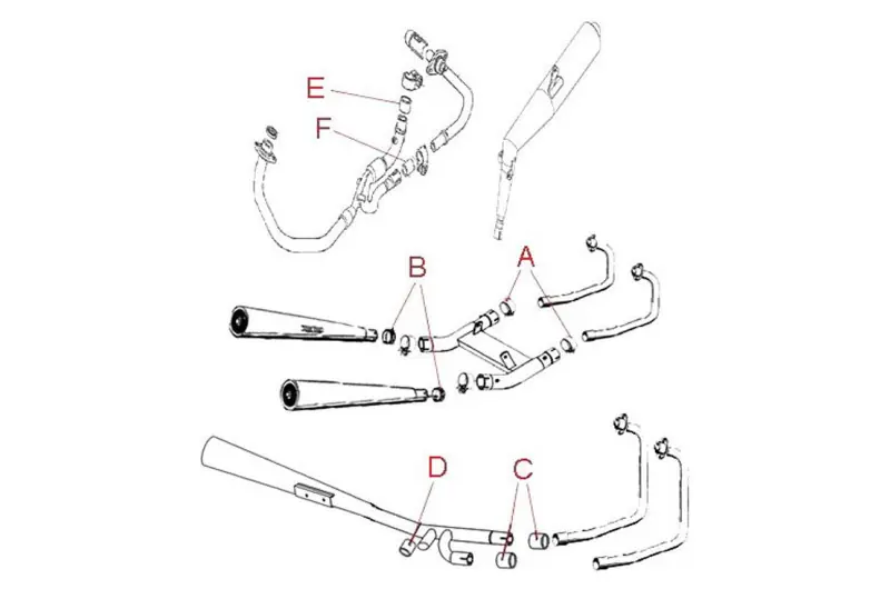 Stock Limitado Junta de silenciador / colector de escape Athena 54.5X60X27mm | Suzuki / Aprilia / Moto Guzzi