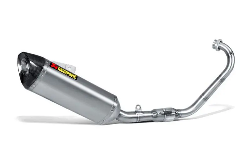 Promoción Linea de escape completa Akrapovic Racing Line Inox & Titanio | Yamaha YZF-R 125 2014-2017 Euro 4
