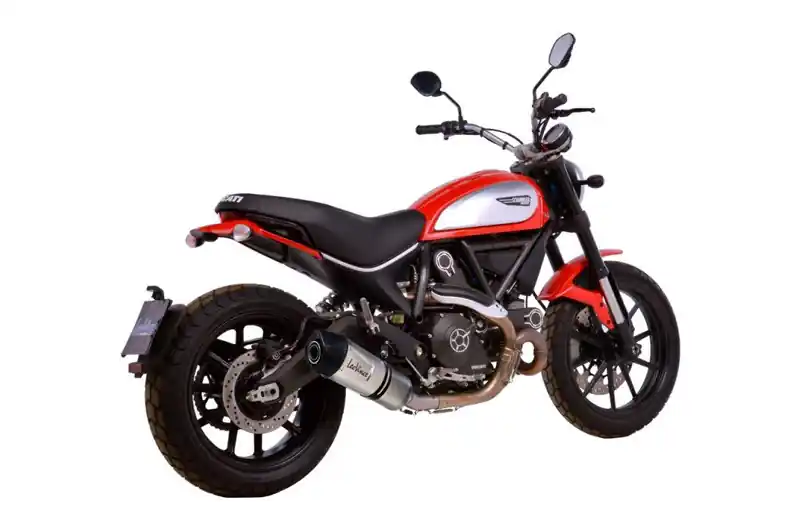 Silenciador de escape Leovince LV One Evo Inox / Carbono | Ducati Scrambler 800 2015-2017 Pedido Al Por Mayor
