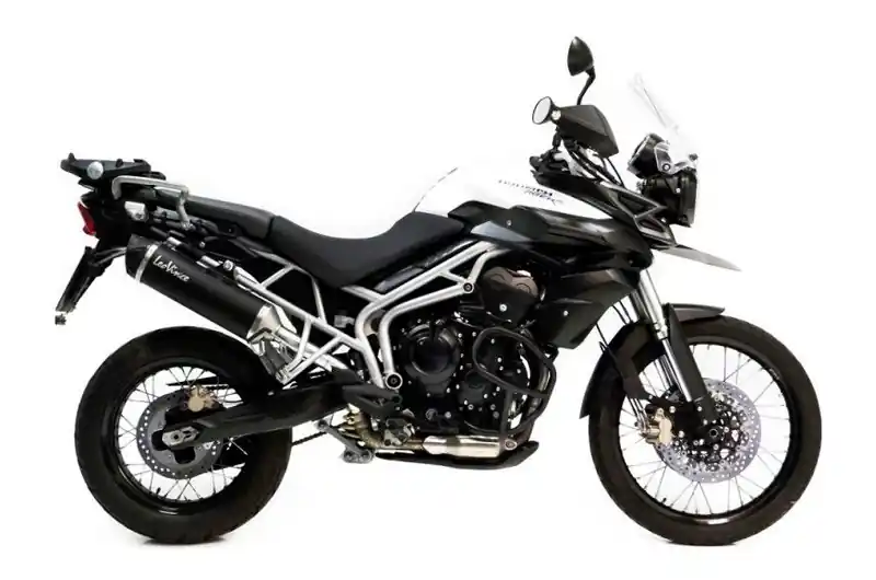 Tendencia Silenciador de escape Leovince Nero Inox Negro / Carbono Homologado | Triumph Tiger 800 / Tiger 800 XC ...