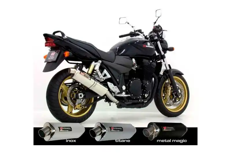 Silenciador de escape Yoshimura Tri-Oval Inox | Suzuki 1400 GSX 2005-2007 Edición Limitada