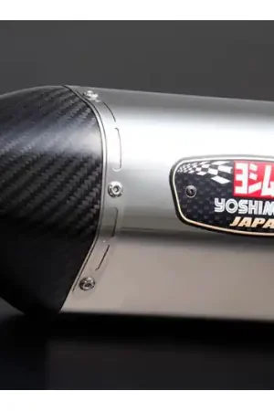 Silenciador de escape Yoshimura R77-J Inox / Carbono | Suzuki 750 GSR 2011-2016 Hecho A Mano