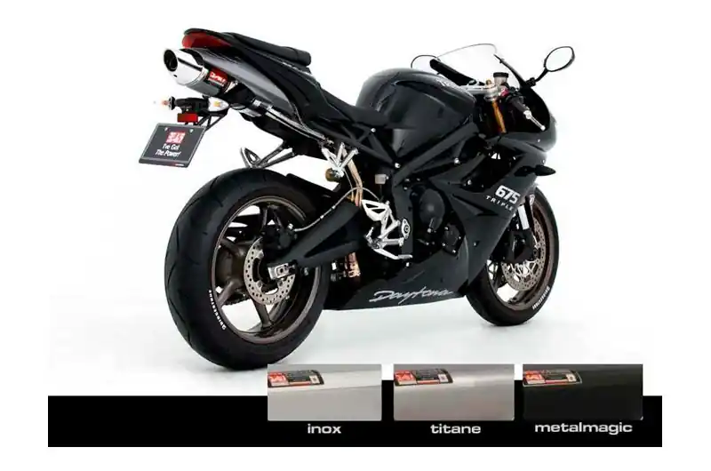 Oferta Silenciador de escape Yoshimura Oval Cone Inox | Triumph 675 Daytona 2009-2012