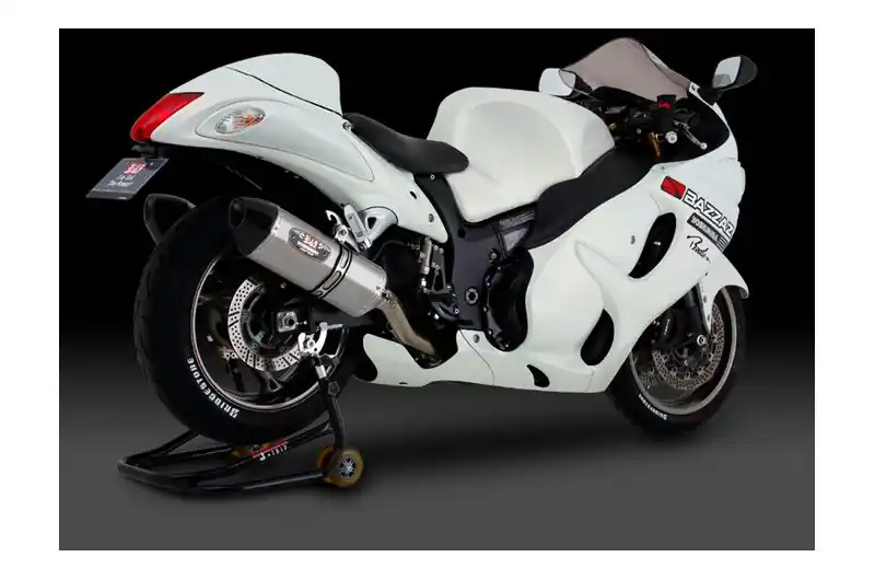 Silenciador de escape Yoshimura R77-J Inox / Carbono | Suzuki Hayabusa 2008-2016 Promoción