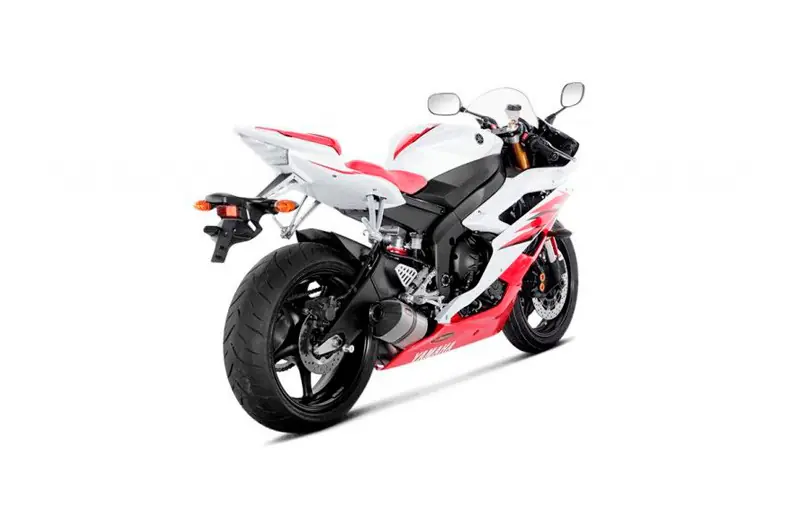 Silenciador de escape Akrapovic Titanio | Yamaha YZF 600 R6 2006-2007 Nuevo Modelo