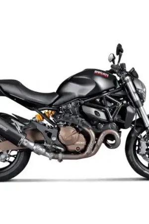 Silenciador de escape Akrapovic Titanio Negro Embout Carbono | Ducati Monster 821 2014-2016 Oferta De Temporada