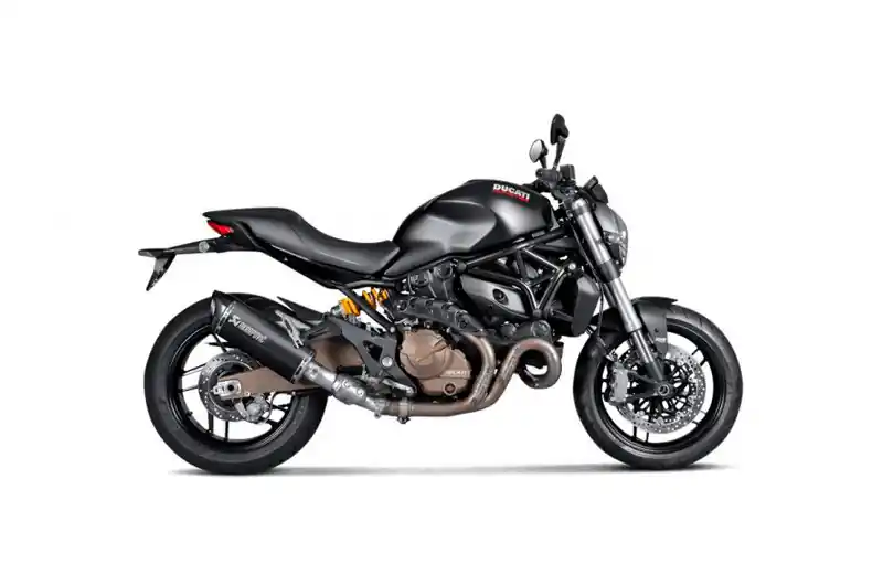 Silenciador de escape Akrapovic Titanio Negro Embout Carbono | Ducati Monster 821 2014-2016 Oferta De Temporada