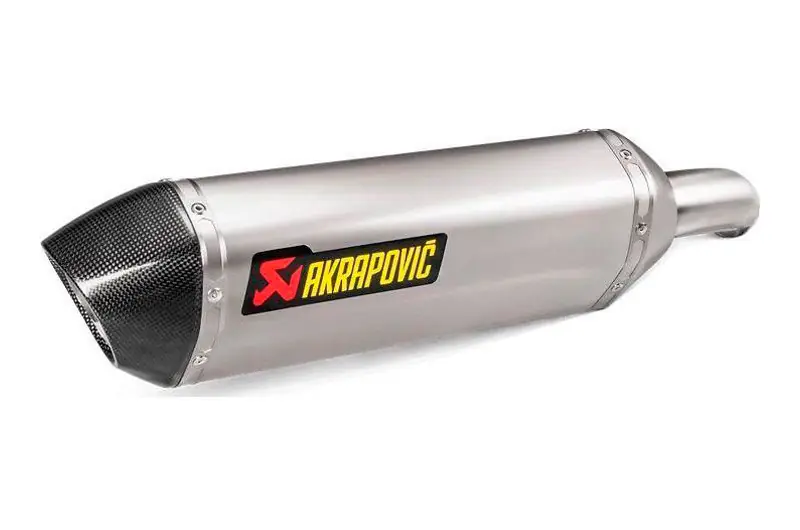 Silenciador de escape Akrapovic Titanio | Honda VFR 800 X Crossrunner 2017-2018 Precio Económico