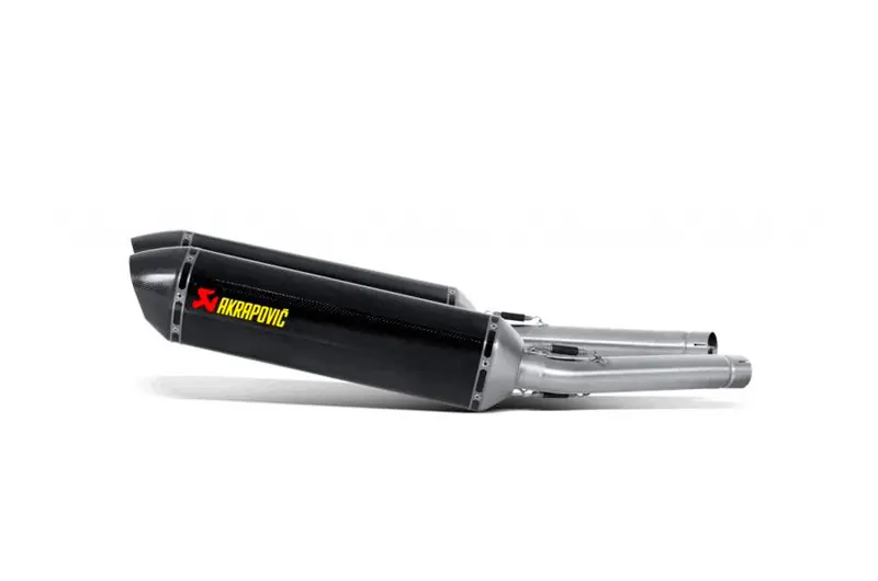 Doble silenciador de escape Akrapovic Carbono | Suzuki 1300 GSXR Hayabusa 2008-2016 Económico