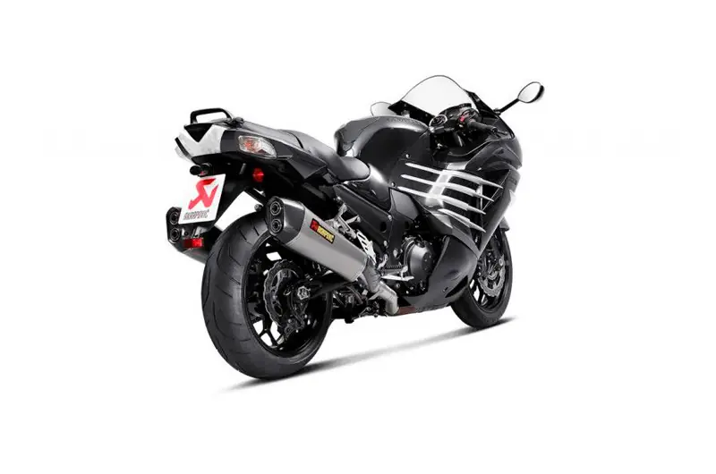 Doble silenciador de escape Akrapovic Titanio | Kawasaki ZX-14R 2012-2017 Marca Reconocida
