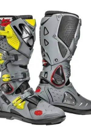 BOTAS SIDI CROSSFIRE 2 SRS NEGRA-GRIS-AMARILLO FLUOR Más Vendido