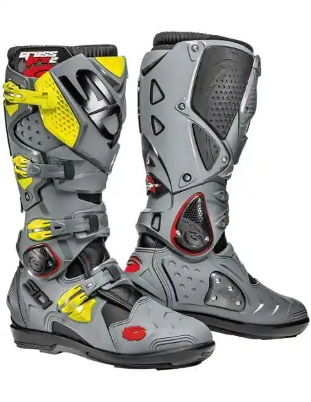 BOTAS SIDI CROSSFIRE 2 SRS NEGRA-GRIS-AMARILLO FLUOR Más Vendido
