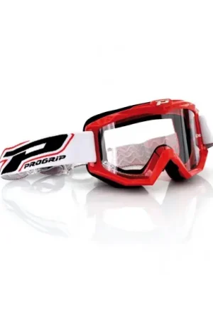 Directo De Fábrica GAFA PROGRIP 3201 ROJA - LENTE TRANSPARENTE