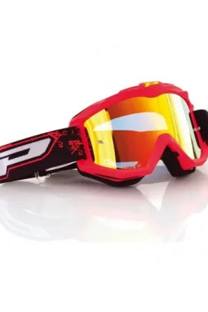 Descuento GAFA PROGRIP 3204 ROJO FLUOR - LENTE ESPEJO