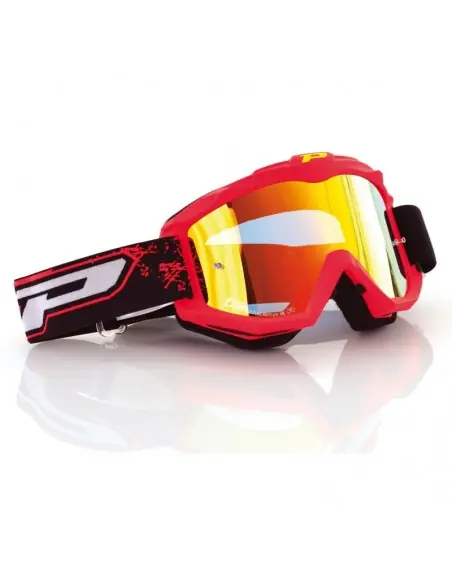 Descuento GAFA PROGRIP 3204 ROJO FLUOR - LENTE ESPEJO