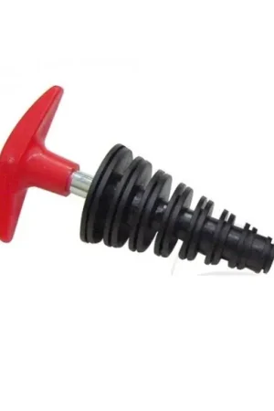TAPON DE ESCAPE 2 TIEMPOS NEGRO-ROJO Oferta Flash