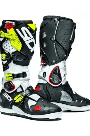 BOTAS SIDI CROSSFIRE 2 SRS BLANCA-NEGRA-AMARILLO FLUOR Envío Exprés