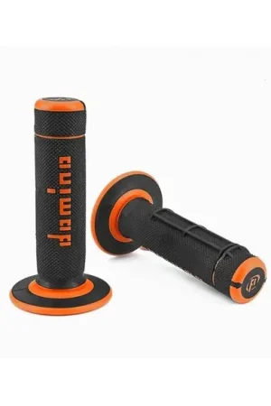 PUÑOS DOMINO BICOLOR DOBLE COMPUESTO NEGRO-NARANJA Profesional
