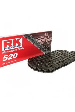 CADENA RK 520M STANDARD SIN RETENES 120 PASOS NEGRA De Moda