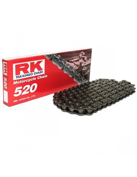 CADENA RK 520M STANDARD SIN RETENES 120 PASOS NEGRA De Moda